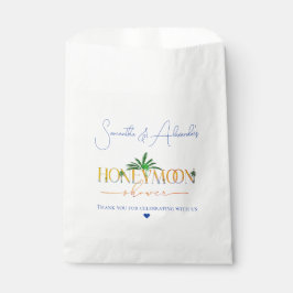 Tropical Beach Sunset Honeymoon Fund Dusche Geschenktütchen