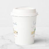 Tropical Beach Sunset Honeymoon Fund Dusche Pappbecher (Links)