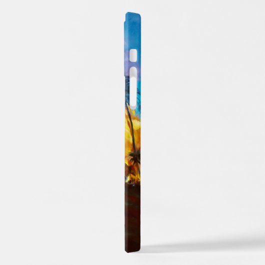 Tropical Beach Sunset iPhone Hülle (Linke Seite)