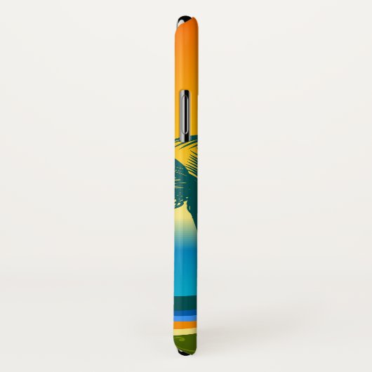 Tropical Beach Sunset iPhone X Phone Case (Hinten/Rechts)