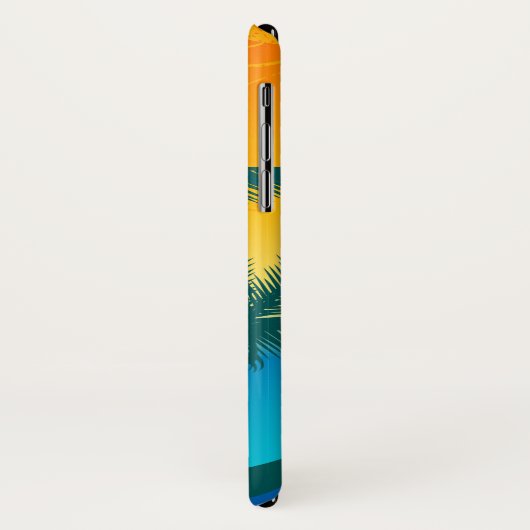 Tropical Beach Sunset iPhone X Phone Case (Hinten/Links)