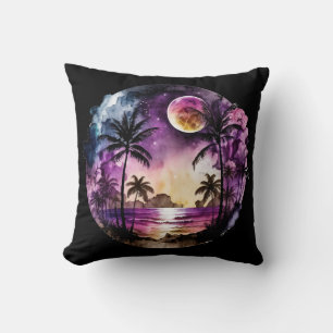 Tropical Beach Sunset Kissen