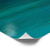 Tropical Beach Sunset Poster (Ecke)