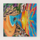 Tropical Beach Sunset Puzzle (Horizontal)