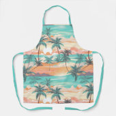 Tropical Beach Sunset Schürze (Vorderseite)