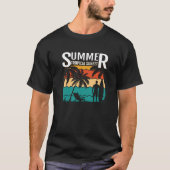 Tropical Beach Sunset Summer T-Shirt (Vorderseite)