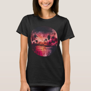 Tropical Beach Sunset T-Shirt