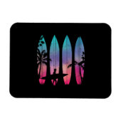 Tropical Beach Surf Surfboard Surfbrett Surfer Oze Magnet (Horizontal)