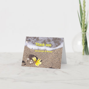 Tropical Beach Thank You cards Dankeskarte