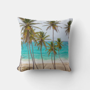 Tropical Beach Throw Kissen