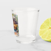 Tropical Beach Tiki Bar Party Schnapsglas (Rechts)