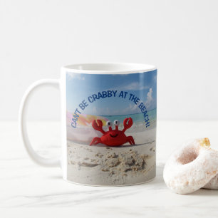 Tropical Beach Türkis Water Red Crab Weißer Sand Kaffeetasse