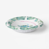 Tropical Beach Turtle Baby Dusche Pappteller (Gewinkelt)