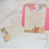 Tropical Beach und Burlap UAWG RSVP Karte