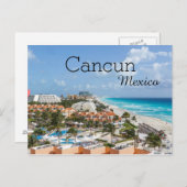 Tropical Beach Vacation Cancun Mexiko Postkarte (Vorne/Hinten)