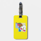 Tropical Beach Vacation Coconut Flowers Flip Flops Gepäckanhänger (Rückseite vertikal)