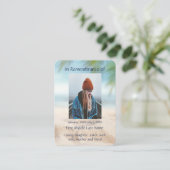 Tropical Beach Vacation Holiday Pocket Keepake Visitenkarte (Stehend Vorderseite)