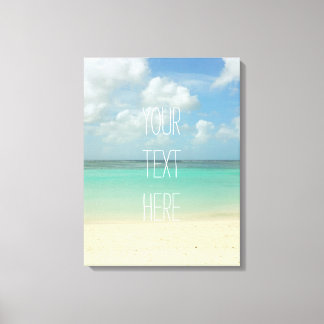 Tropical Beach Vacation - individuelles Angebot Leinwanddruck