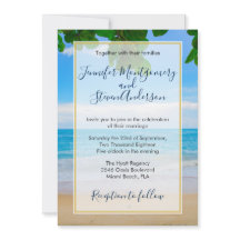 Tropical Beach Vacation Island Wedding