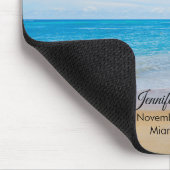 Tropical Beach Vacation Island Wedding Mousepad (Ecke)