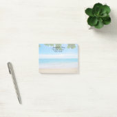 Tropical Beach Vacation Island Wedding Post-it Klebezettel (Büro)