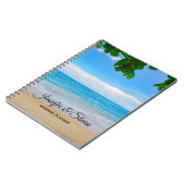 Tropical Beach Vacation Island Weddingplaner Notizblock (Linke Seite)
