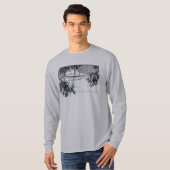 Tropical Beach Vintag Palm Trees T-Shirt (Vorne ganz)