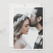 Tropical Beach Watercolor Photo Save the Date  Einladung (Rückseite)