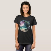 Tropical Beach Watercolor T-Shirt (Vorne ganz)