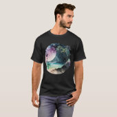 Tropical Beach Watercolor T-Shirt (Vorne ganz)