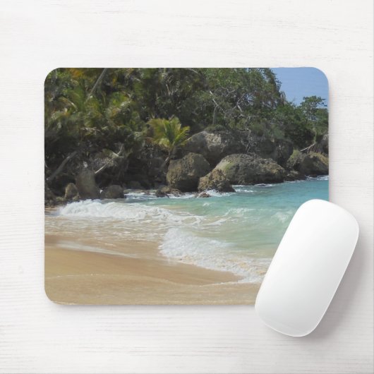 Tropical Beach Waves Elegantes modernes Template Mousepad (Mit Mouse)