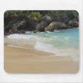 Tropical Beach Waves Sand Elegantes modernes Templ Mousepad (Vorne)