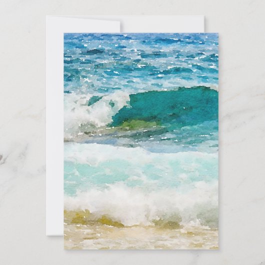 Tropical Beach Wedding Brautparty (Rückseite)