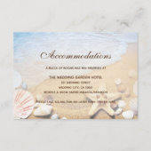 Tropical Beach Wedding Card Begleitkarte (Vorderseite)