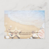 Tropical Beach Wedding Card Begleitkarte (Rückseite)