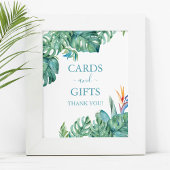 Tropical Beach Wedding Cards & Gifts Zeichen Poster