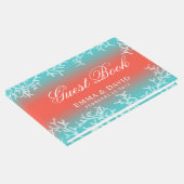 Tropical Beach Wedding Coral Reef Gästebuch (Ecke)