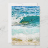 Tropical Beach Wedding Couples Dusche (Rückseite)