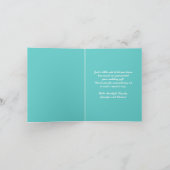 Tropical Beach Wedding Danke-Card Dankeskarte (Innenseite)