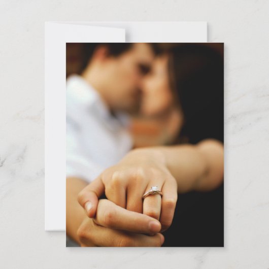 Tropical Beach Wedding Foto - Digital Save the Dat Ankündigung (Rückseite)