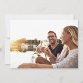 Tropical Beach Wedding Foto Save the Date (Rückseite)