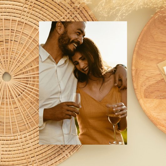 Tropical Beach Wedding Foto Save the Date