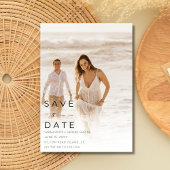 Tropical Beach Wedding Foto Save the Date