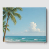 Tropical Beach Wedding Gästebuch (Rückseite)