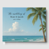 Tropical Beach Wedding Gästebuch (Vorderseite)
