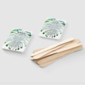 Tropical Beach Wedding Leaf Muster Fächer (Non-assembled)