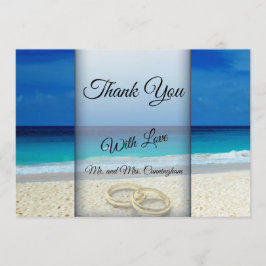 Tropical Beach Wedding & Rings Vielen Dank, dass S Einladung