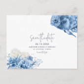 Tropical Beach Wedding Save the Date Ankündigungspostkarte (Vorderseite)