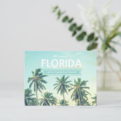 Tropical Beach Wedding Save the Date Ankündigungspostkarte (Stehend Vorderseite)