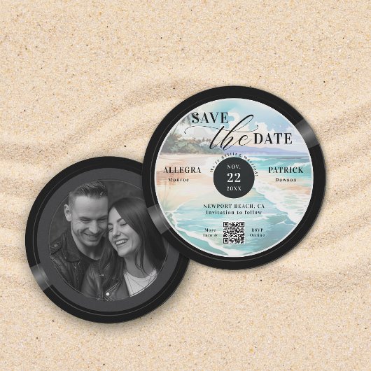 Tropical Beach Wedding Save the Date Music Liebe Q